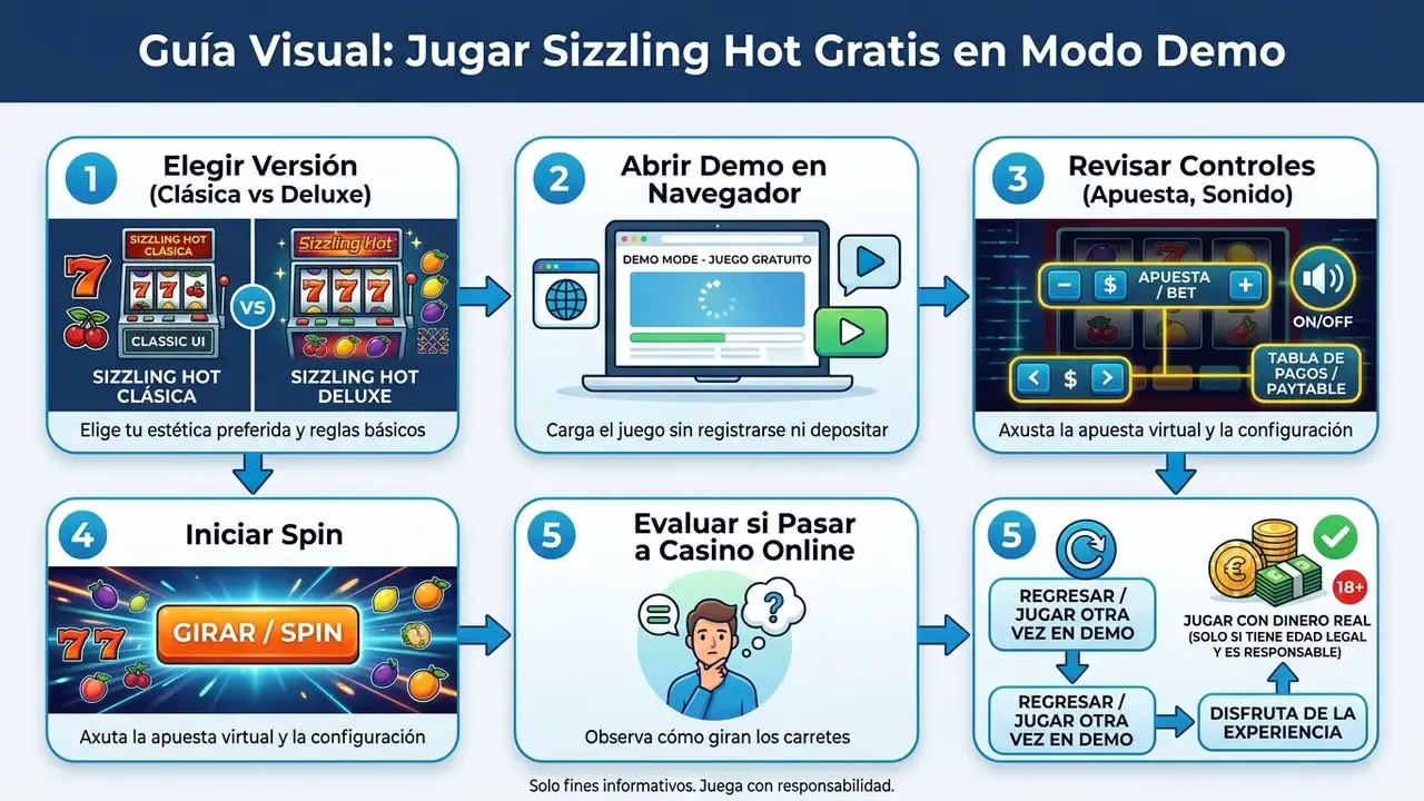 sizzling hot jugar gratis flowchart