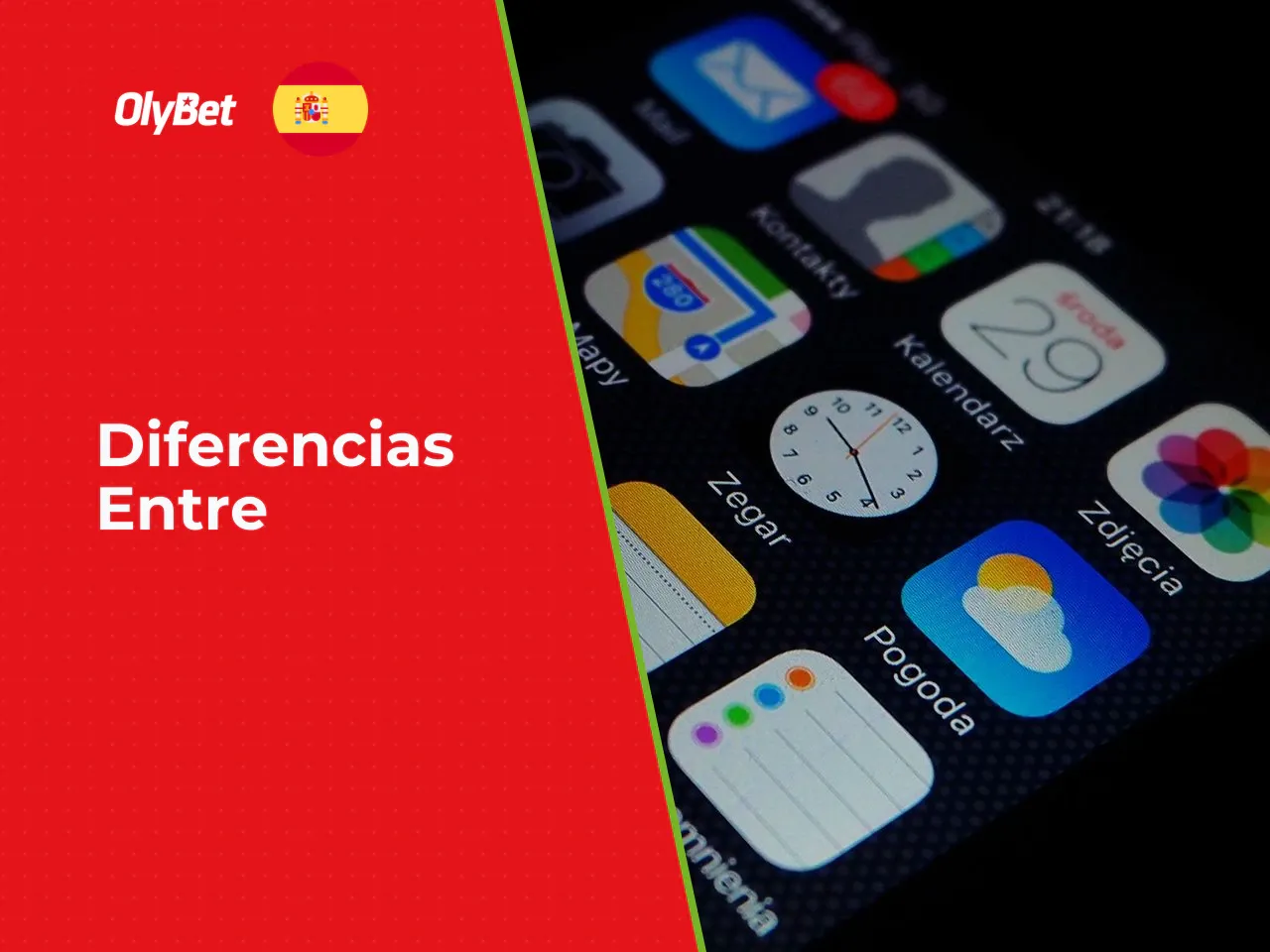 Diferencias entre app y versión web móvil. **Para casino online, OlyBet no dispone de una aplicación nativa descargable** en App Store ni Google Play para España. La experiencia de casino se realiza a